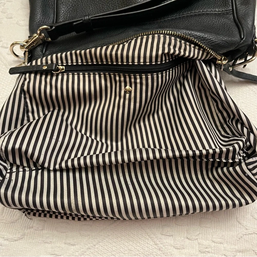 Kate Spade Black Pebbled 100% Cow Leather Crossbody Bag - Picture 8 of 15